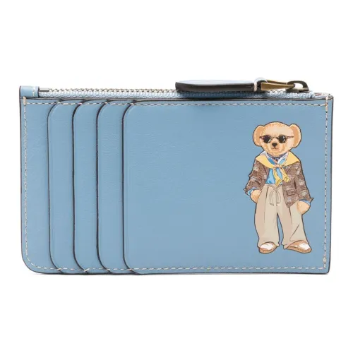 Polo Ralph Lauren Teddy Bear-print Leather Card Holder