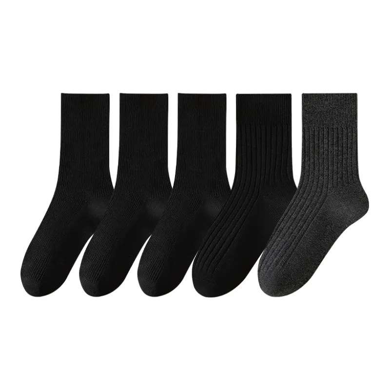 COTTON CHEESE Mid Calf Socks Women's 5 Pack-9