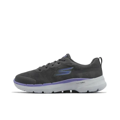 Skechers Go Walk 6 Cushioning Wear-Resistant Low-Top Casual Shoes Men's Black