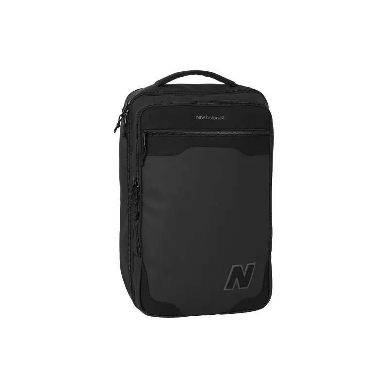 New Balance Embossed Polyurethane Backpack Unisex Black-0