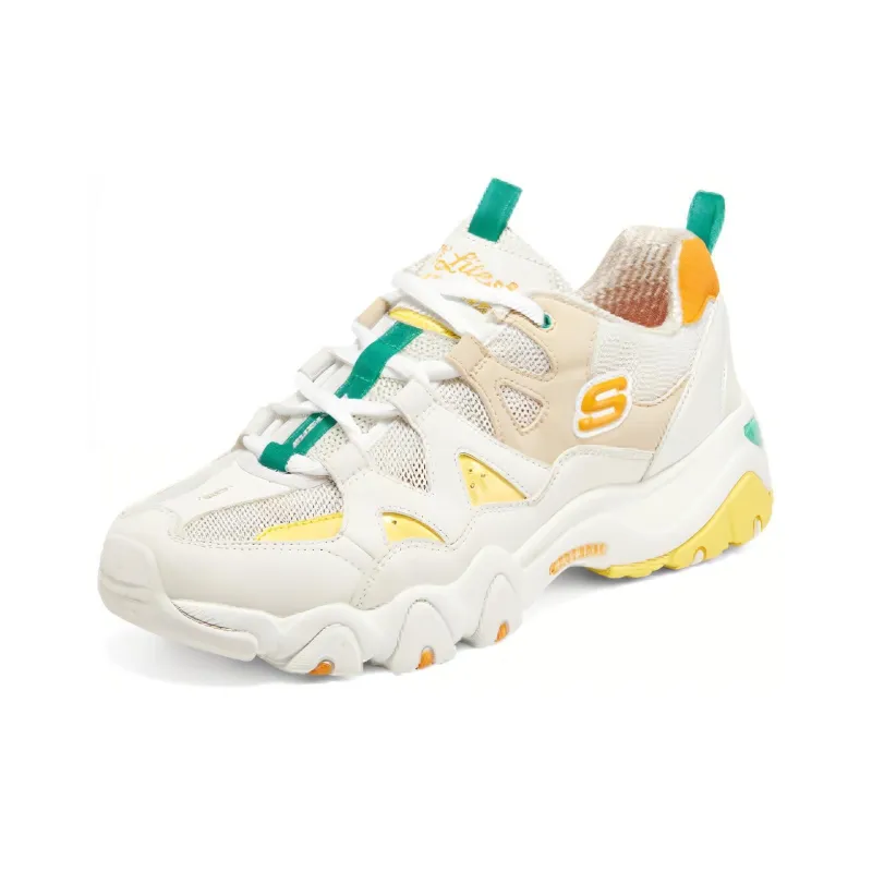 Skechers D'lites 2.0 'White Orange Yellow' Women's-2