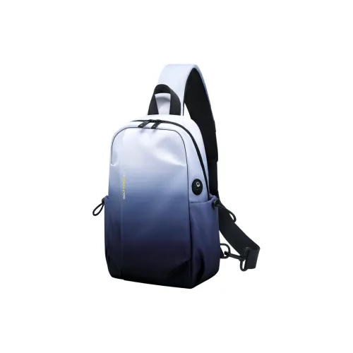 GOLF Fabric Sling Bag Medium Size Men's Ink-Wash/Light Blue