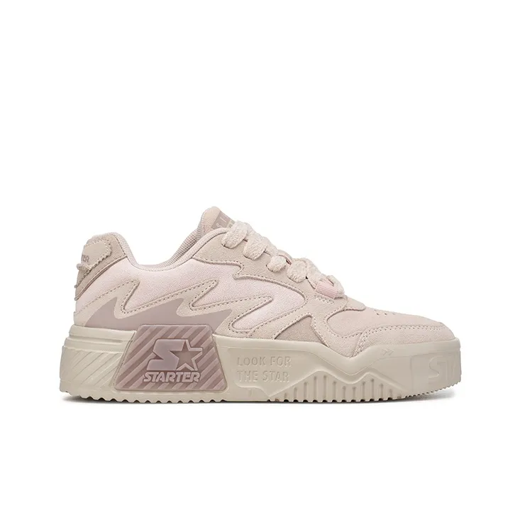 STARTER Vol Anti Slip Wear Resistant Low Top Skateboard Shoes Women's Light Pink-0