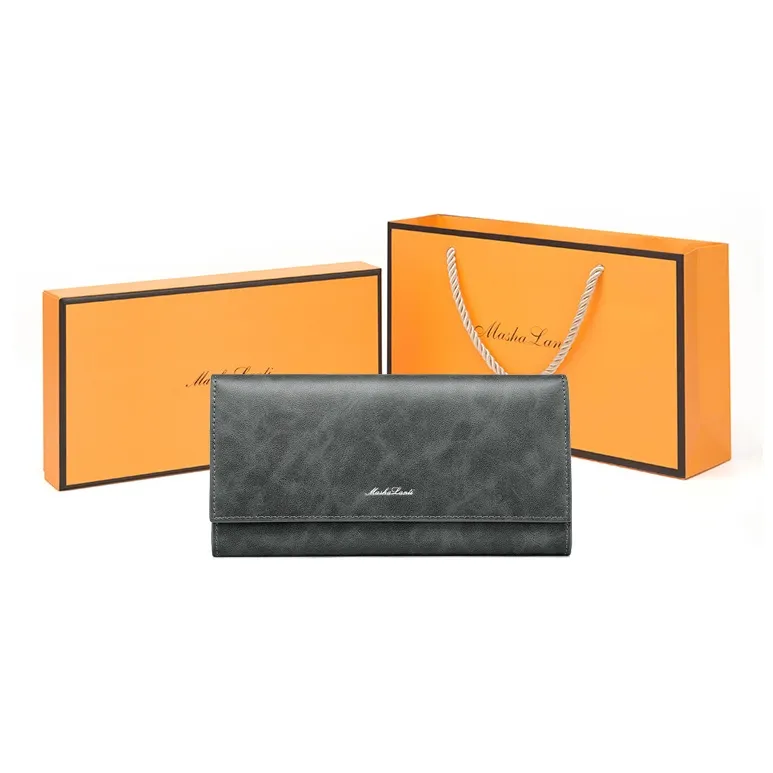 MashaLanti Synthetic Leather Wallet Men's Coffee/Smoke Gray-6