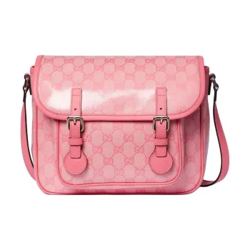 GUCCI Crystal Canvas Shoulder Bag Crossbody Bag Kids' Pink