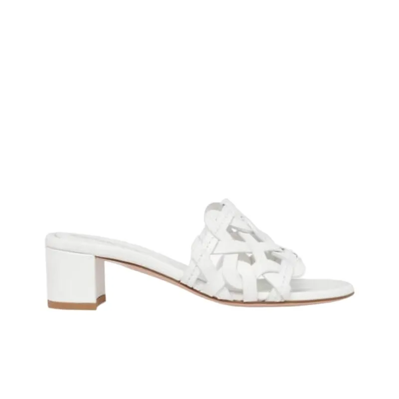 GIANVITO ROSSI Slide Slippers 4.5cm Women's White-1