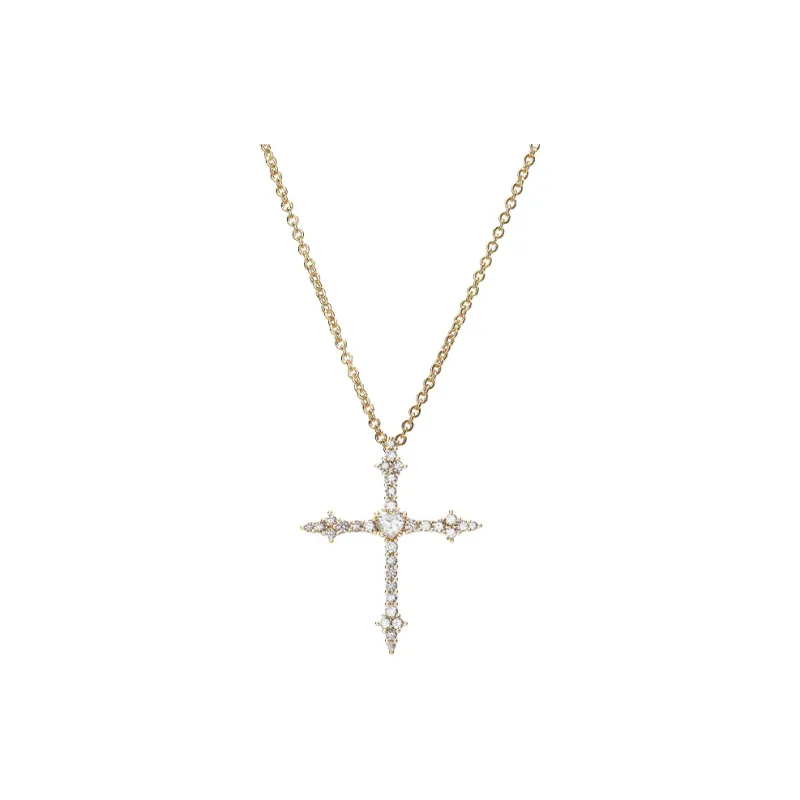CHIARA FERRAGNI Zircon Water Coated 18K Gold Italian Lightweight Luxury Necklace Advanced Accessory Women's Gold-0