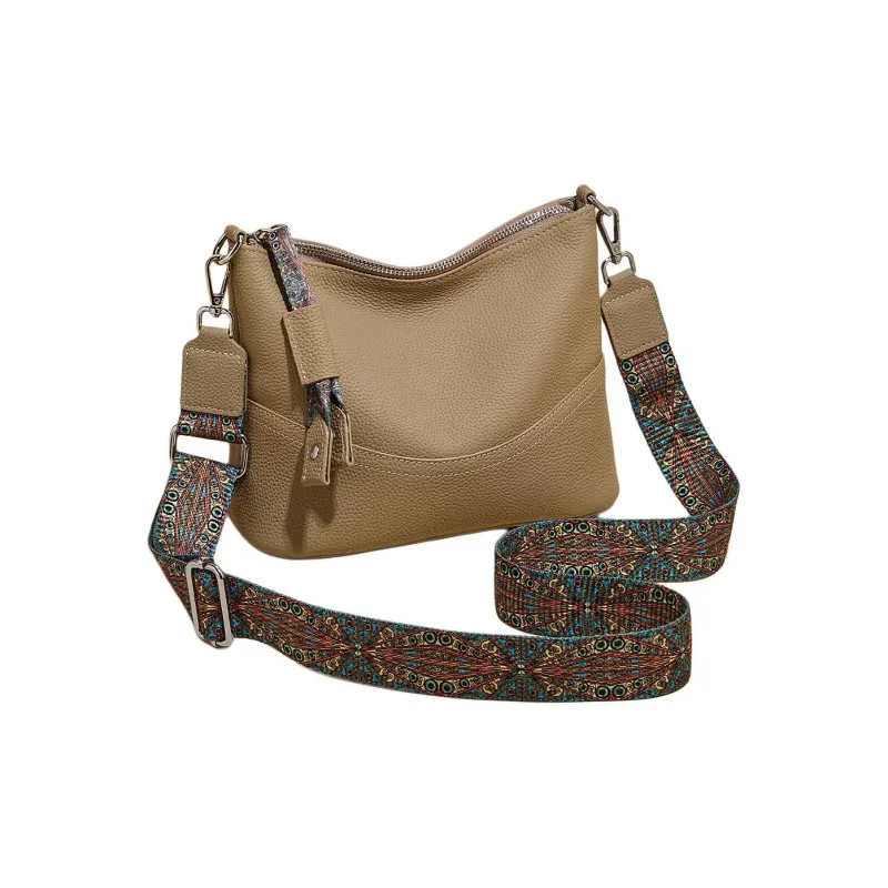 Marino Orlandi Cow Leather Bonded Synthetic Leather Shoulder Bag Bucket Mom Bag Large Size Women's Black/White/Gray-9
