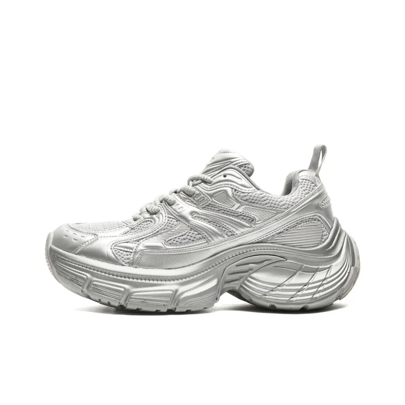 BLVCK PARIS Anti-Slip Wear-Resistant Breathable Height Increasing Low-Top Chunky Sneakers Unisex-6