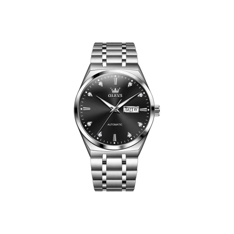 OLEVS Wisdom Series Mechanical Movement Watch Men's Watches White Dial-6