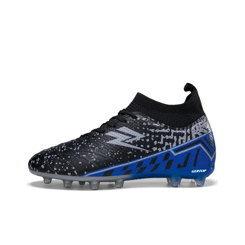 GERTOP Soccer Shoes Unisex Low Top White Pink, White Gold, Aqua, Black-9