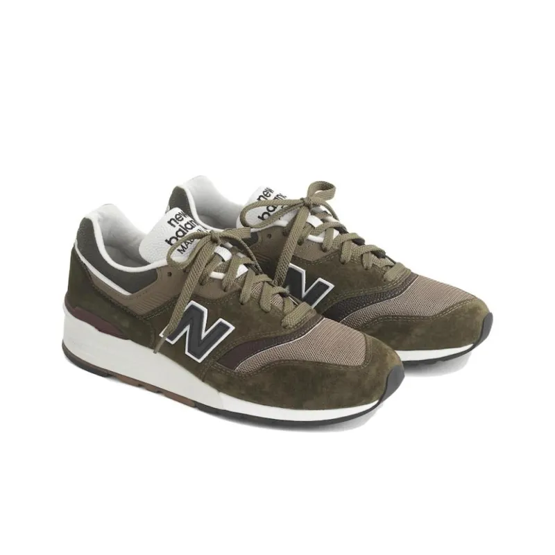 New Balance NB 997 Durable Breathable Low-Top Running Shoes Unisex Green-2