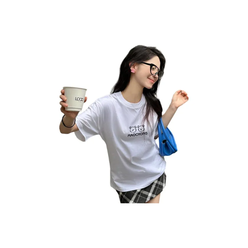Weixi T Shirts Women's White-3