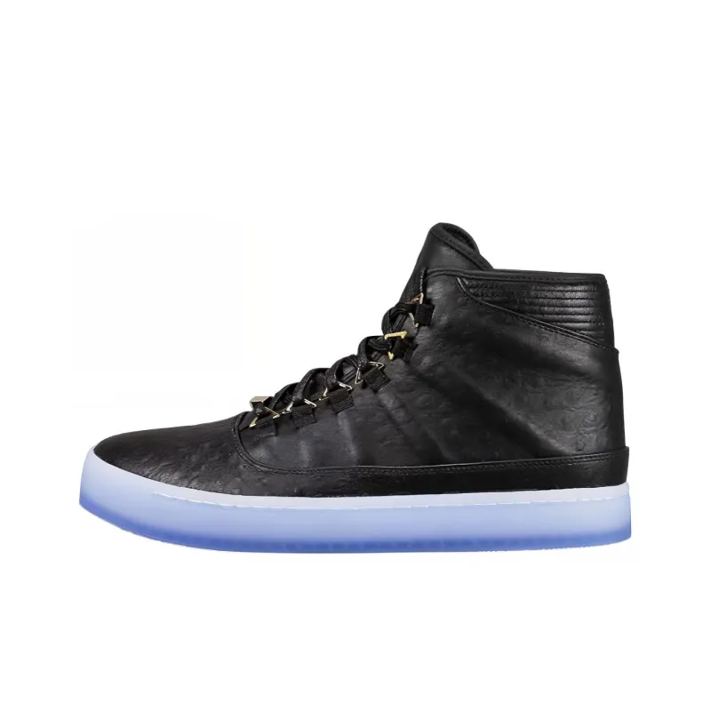 Jordan Westbrook 0 Prm 'BHM' Durable Breathable High-Top Vintage Basketball Shoes Men's Black-0