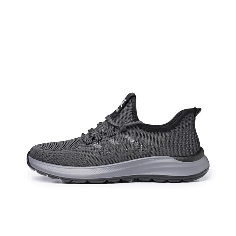 LAORENTOU Casual Shoes Men Low Top Gray-6