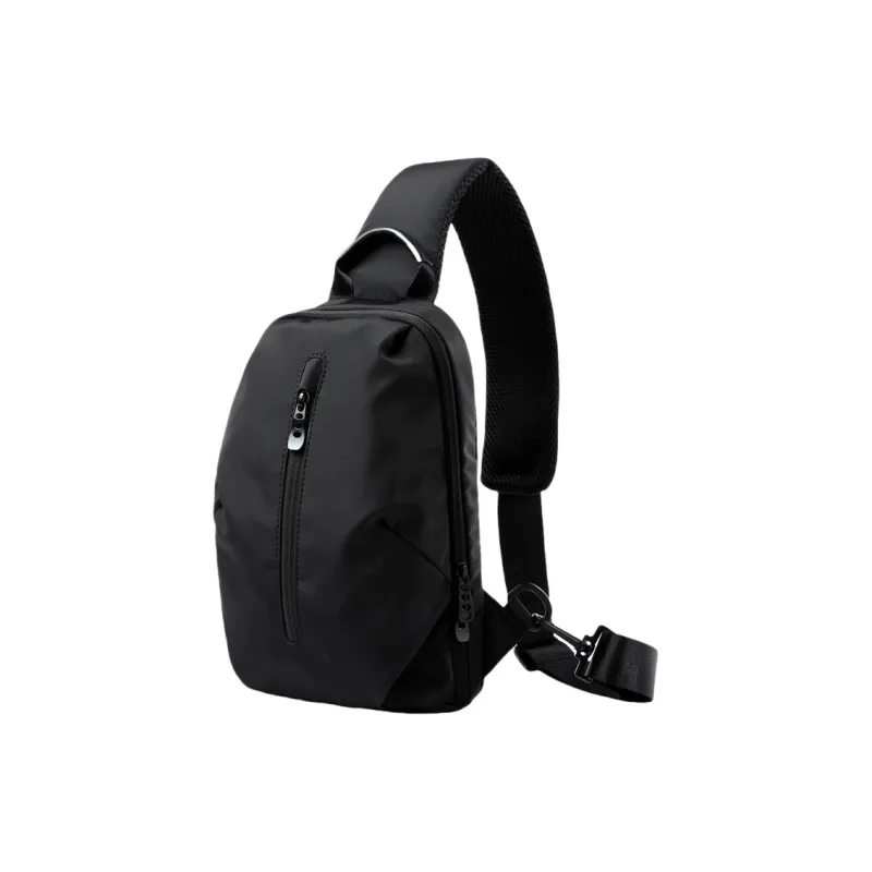 PULUWIRR Oxford Sling Bag, Shoulder Bag, Crossbody Bag Unisex Black-0