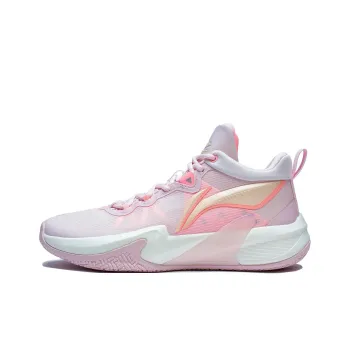 LiNing Speed Cushioning Anti Slip And Wear Resistant Low Top Basketball Shoes Men's Pink