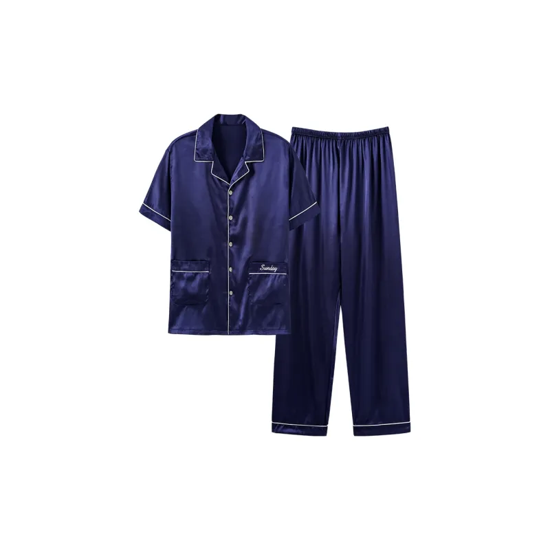 MIIOW Cool One Summer Series Pajama Set Men's Royal Blue-0