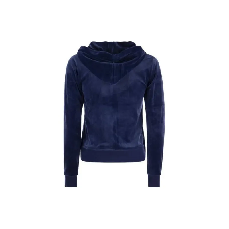 Juicy Couture Logo embroidered Zipped Velour Hoodie-1