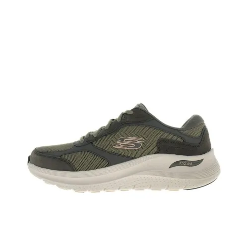 Skechers Arch Fit Series Cushioning, Wear Resistant Low Top Casual Shoes Men's Green