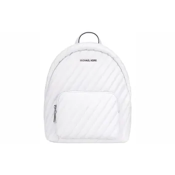 MICHAEL KORS Leather Backpack Medium Size Women's White