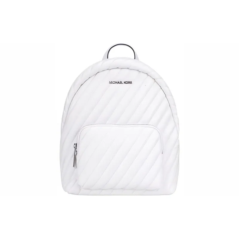 MICHAEL KORS Leather Backpack Medium Size Women's White-0
