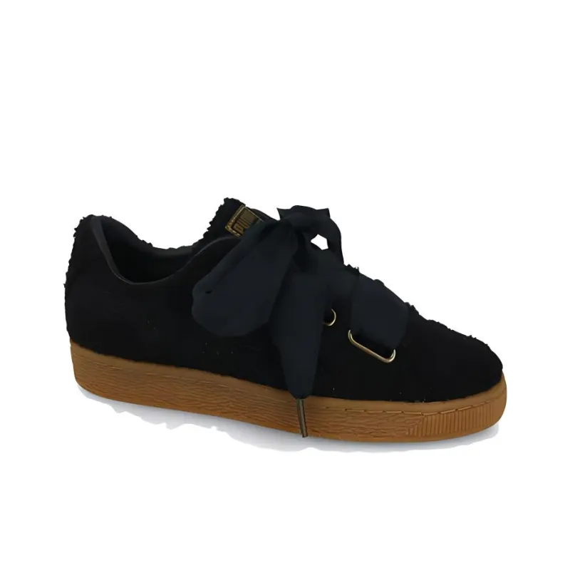 PUMA Basket Heart Teddy 'Black' Women's-1
