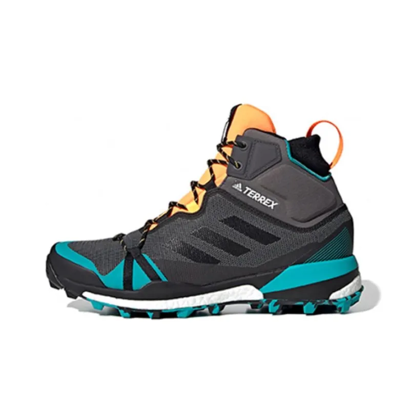 Adidas Terrex Skychaser Running Shoes Men High-Top Gray/Blue/Orange-0