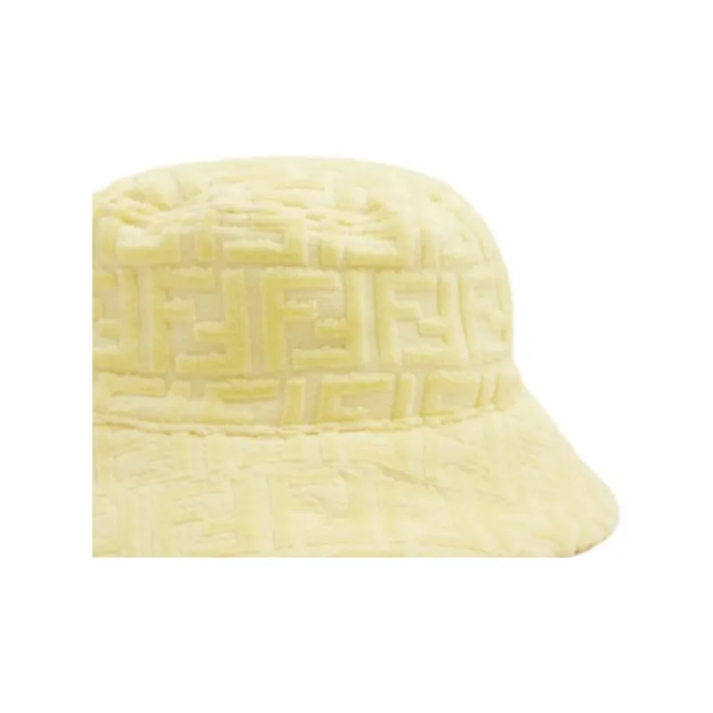 FENDI Fabric Bucket Hats Kids' Yellow-2