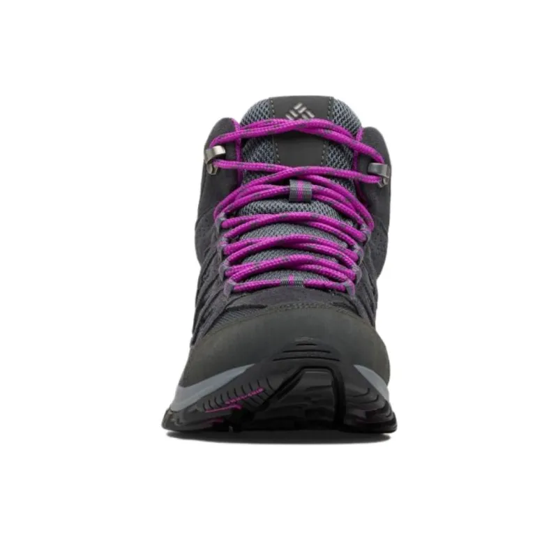 Columbia Crestwood Water-Resistant Mid-Top Hiking Shoes Women's Black-2