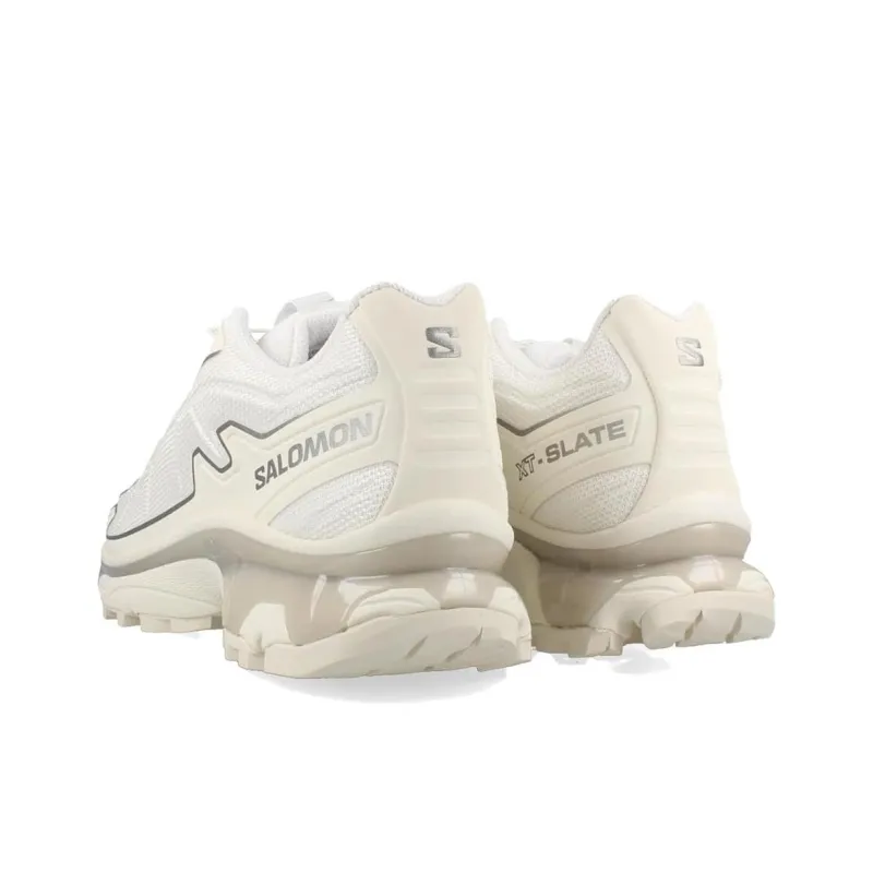 SALOMON XT Slate Advanced Cushioning Wear Resistant Low Top Casual Shoes Unisex White Silver-2