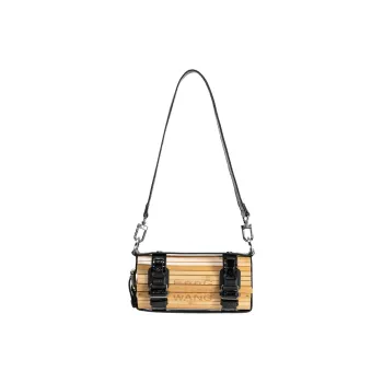 Feng Chen Wang Polyurethane Cylinder Bag, Shoulder Bag, Crossbody Bag Unisex Black