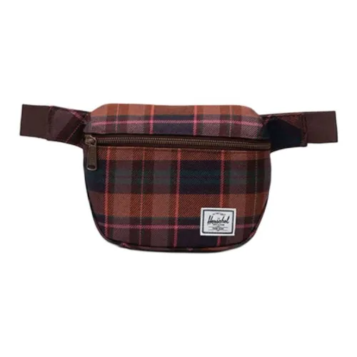 Herschel Fanny Packs Gray Rock Rose Plaid