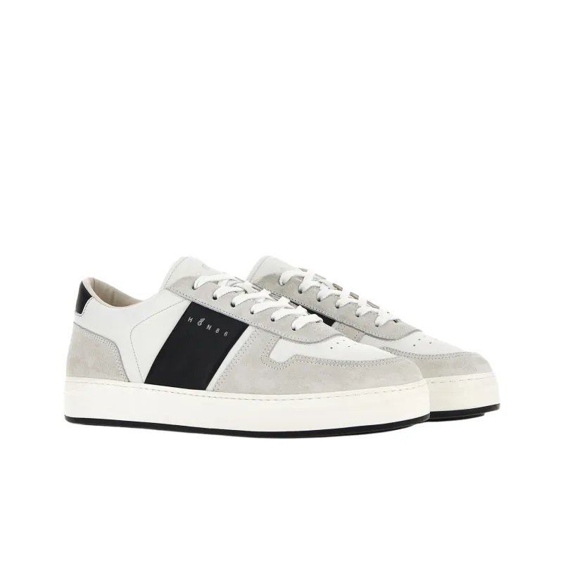 HOGAN H668 Logo Printed Lace Up Sneakers-2