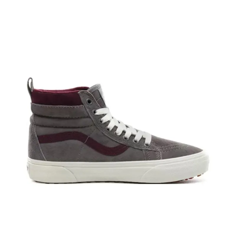 Vans SK8 HI Mte Grey/Red-1