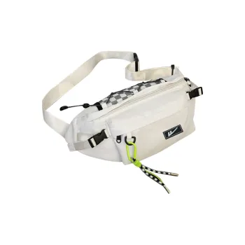 Warrior Nylon One Shoulder Crossbody Bag Small Backpack Crossbody Bag Fanny Pack Sling Bag Regular Unisex Black/White