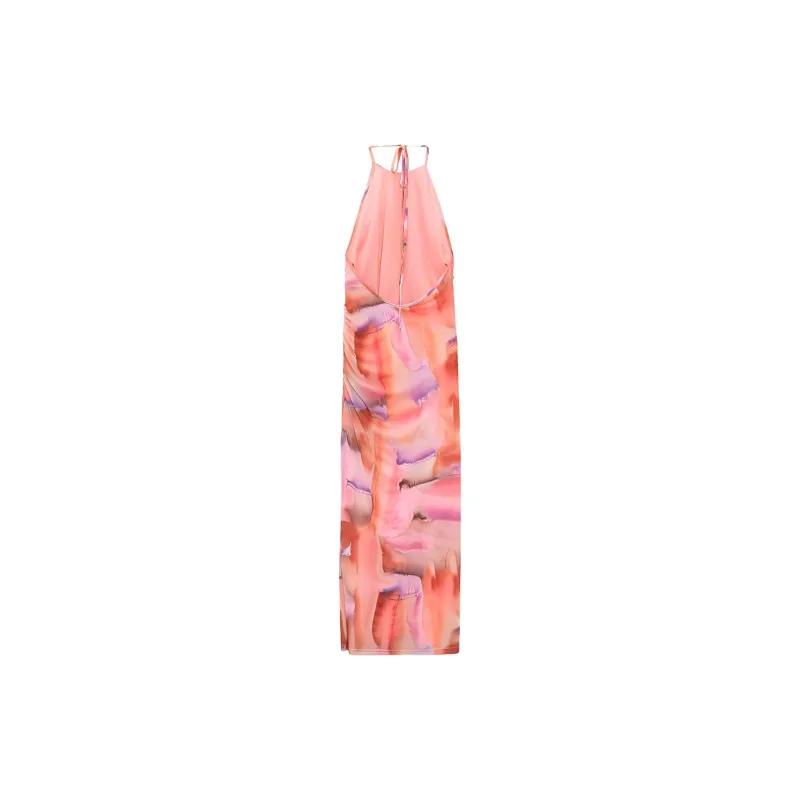 ZARA Sleeveless Dress Women's Pink-1