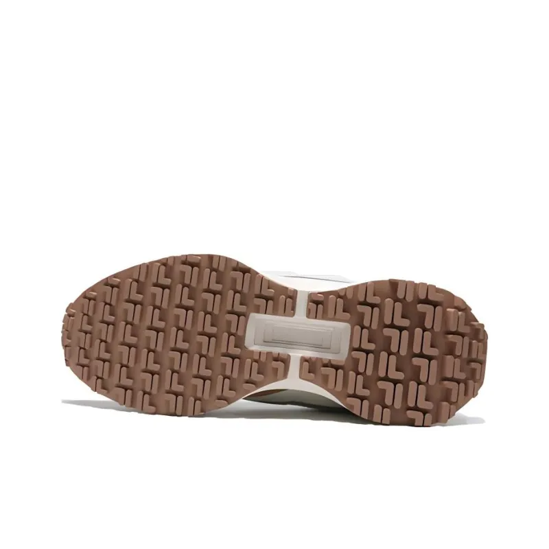 FILA Zagato Cushioning, Wear Resistant Low Top Running Shoes Unisex Light Coffee Korean Style-3