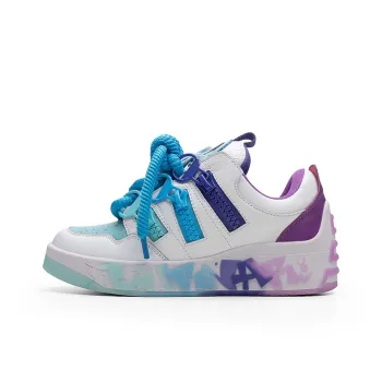 LILRNAR Height Increasing Low Top Skateboard Shoes Unisex Dark Violet