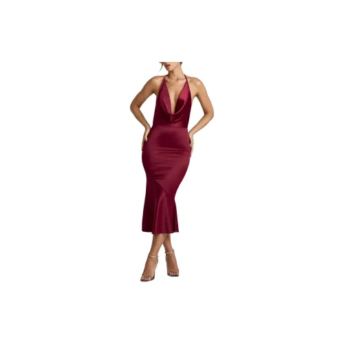 OH POLLY Slip Dresses Women's Burgundy Red