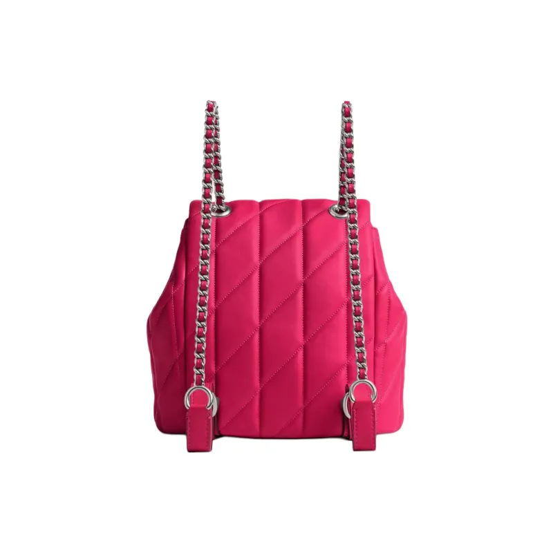 COACH Tabby Nappa Leather Backpack Small Size Women's Dragon Fruit-2