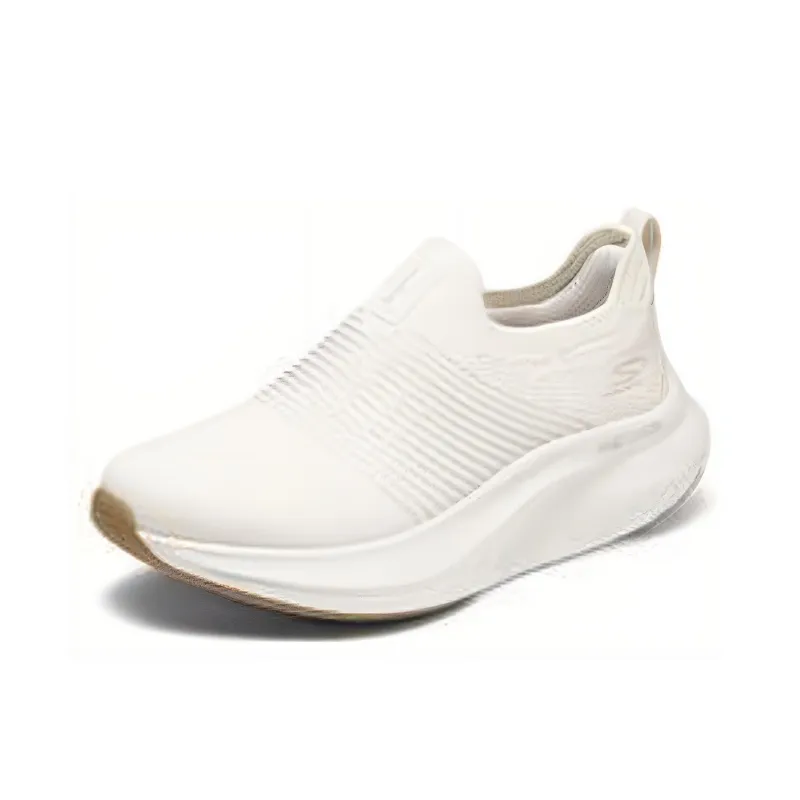 Skechers Cushioning Anti Slip And Wear Resistant Rebound Low Top Casual Shoes Women's White-2