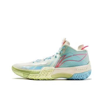 LINING Shudder Basketball Shoes Men Mid Top Ecru