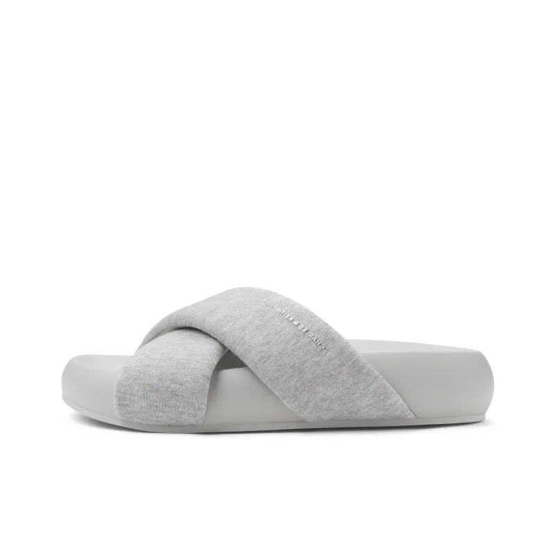 CHARLES&KEITH Composite Sole Slide Slippers 3.8cm Women's Black/Light Grey-3