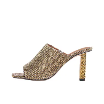 Kurt Geiger London Slide Slippers 7.4cm Women's Gold