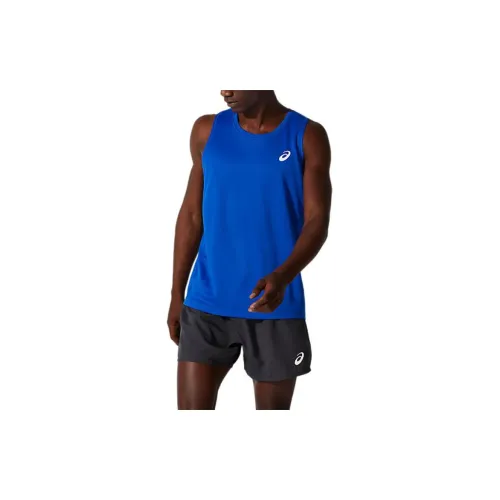 Asics Running Dry Tank Tops Men Blue