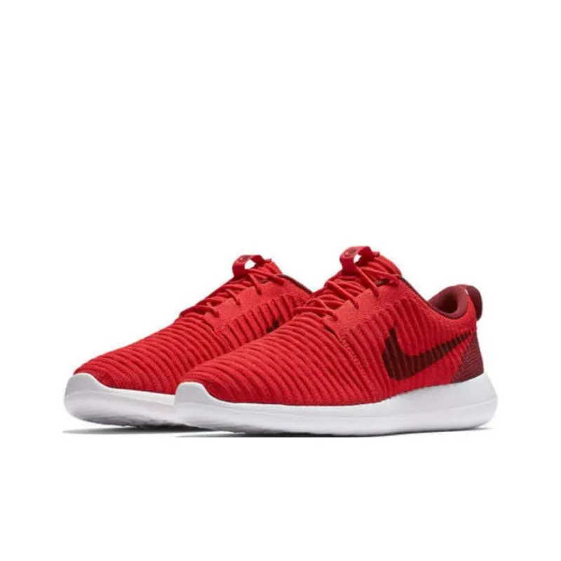 Nike Roshe Two Flyknit University Red Team Red-2