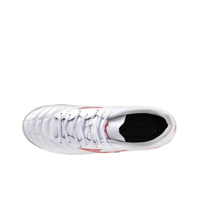 Mizuno Monarcida AG Rubber Short Studs Cushioning Wear Resistant Soccer Shoes Unisex White Red-2