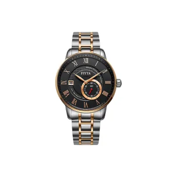 Fiyta Photographer Collection GA8472.MBM Mechanical Movement Stainless Steel Strap Watch Men's Watches Black Dial