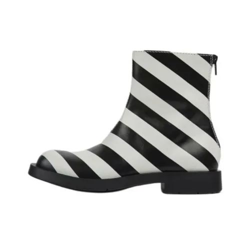 CAMPER Ankle Boots Women's Black/White